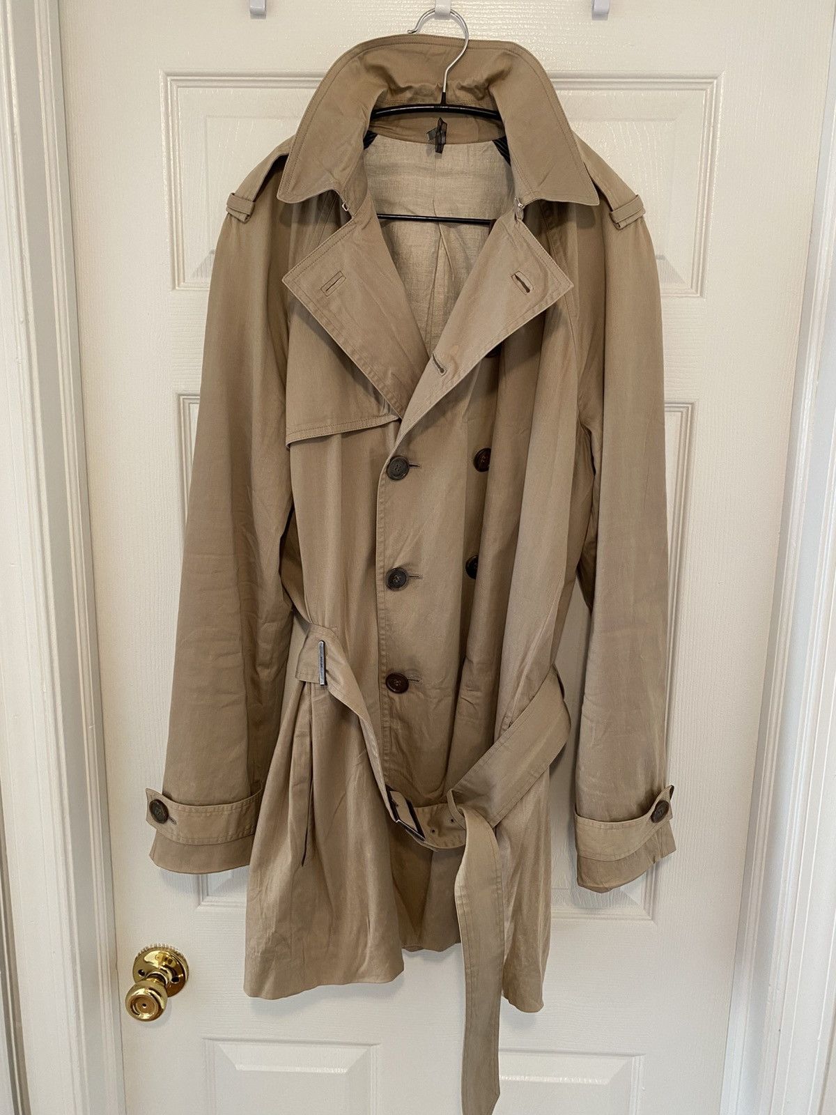 Dior Kris van assche era double breasted trench coat Size US M / EU 48-50 / 2 - 6 Thumbnail