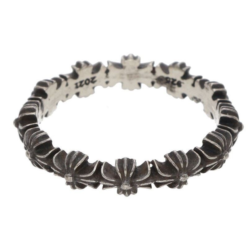 Chrome Hearts Chrome Hearts Tiny ECH Plus Band Silver Ring Size ONE SIZE - 2 Thumbnail