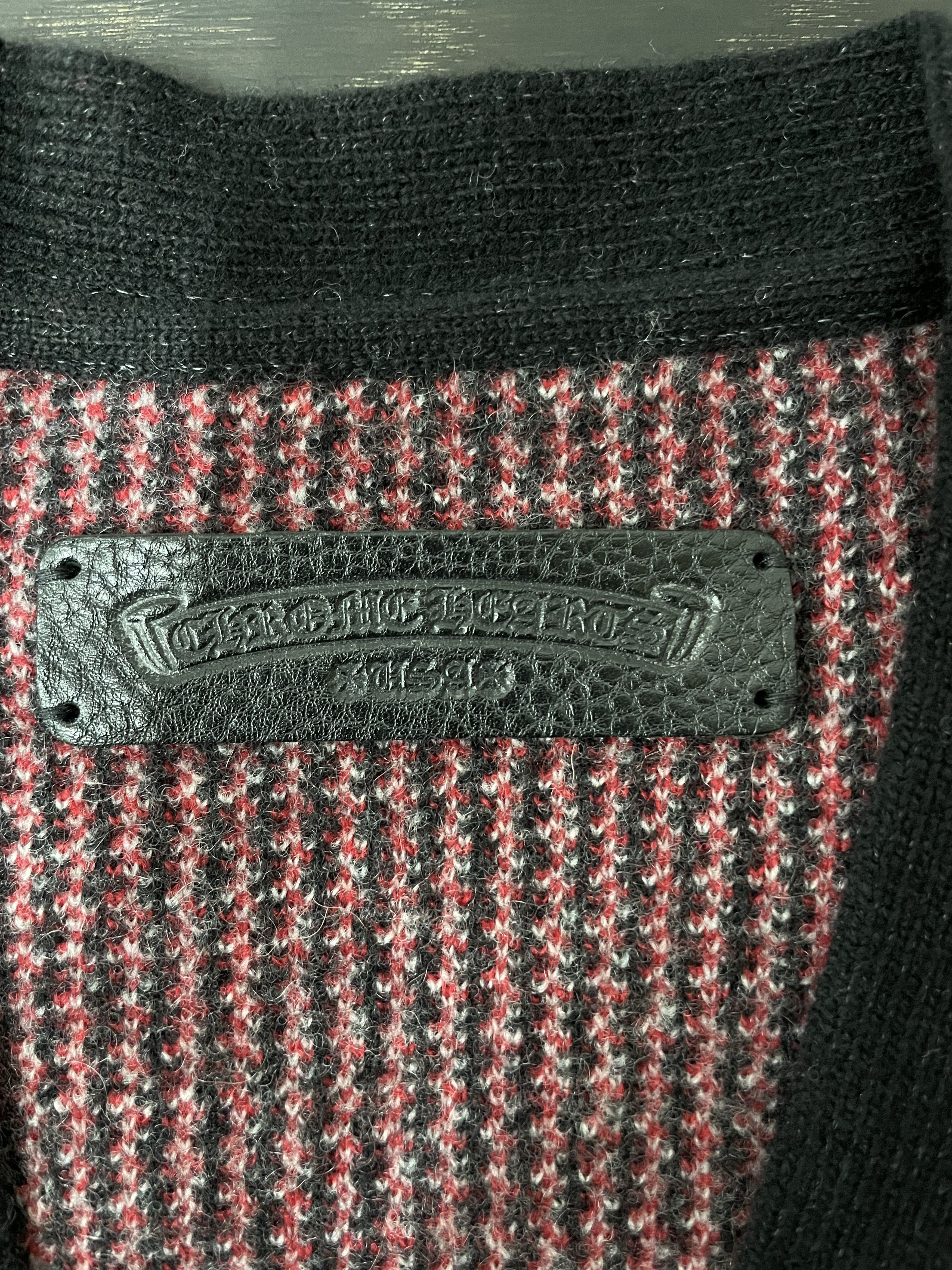 Chrome Hearts Chrome Hearts Cashmere Black&Red Cross Plaid Sweater Size M / US 6-8 / IT 42-44 - 6 Thumbnail