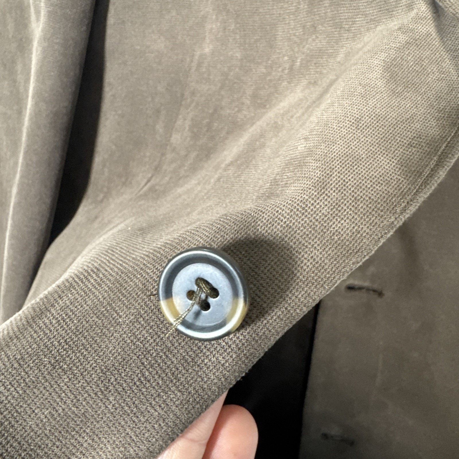 Andrew Fezza 42L - ANDREW FEZZA Lt Brown POLYESTER BLAZER SPORT Size 42L - 5 Thumbnail