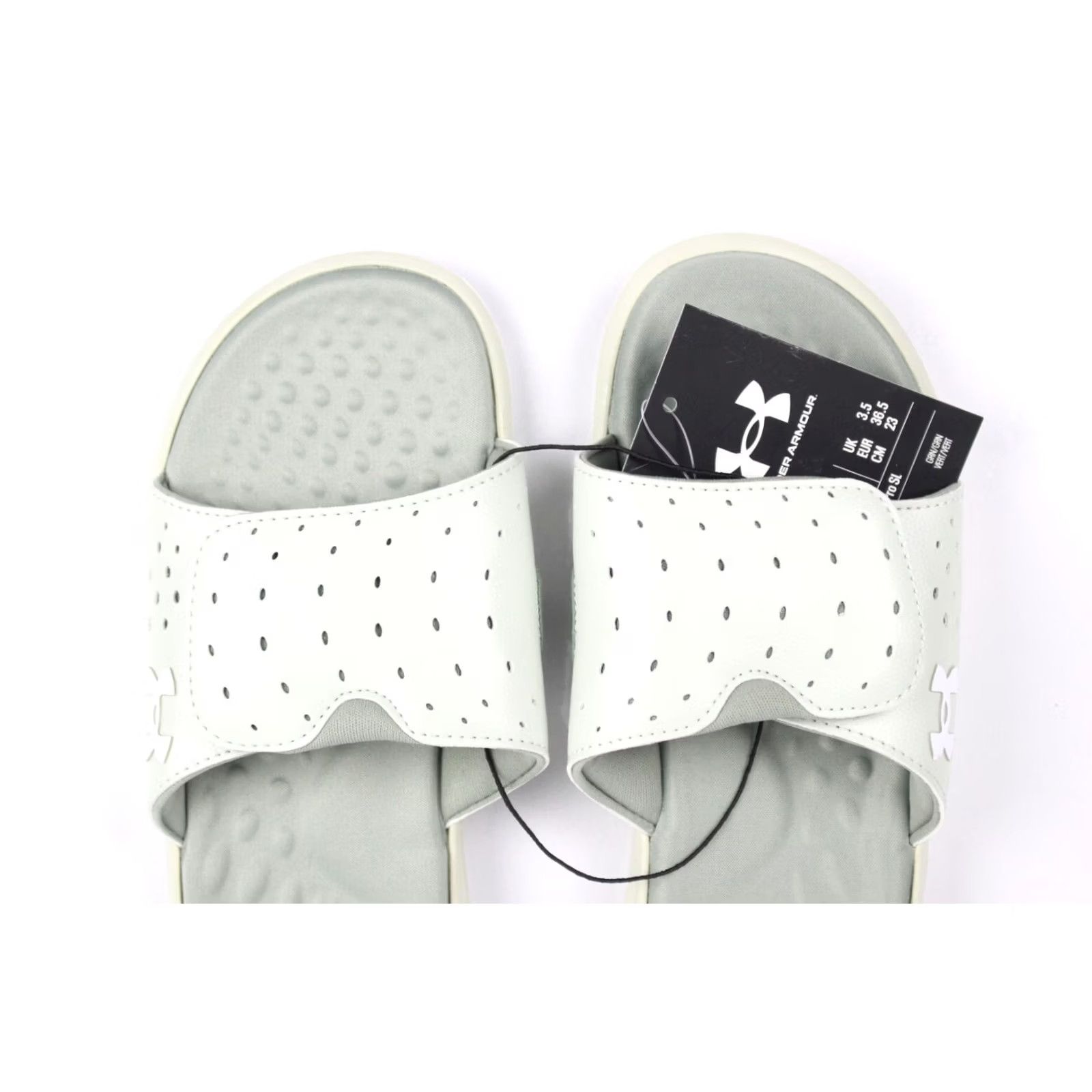 Under Armour Under Armour Women's Ignite Pro Slide Sandals Size 6 Light Green 3026027 303 Size US 6 / IT 36 - 3 Thumbnail