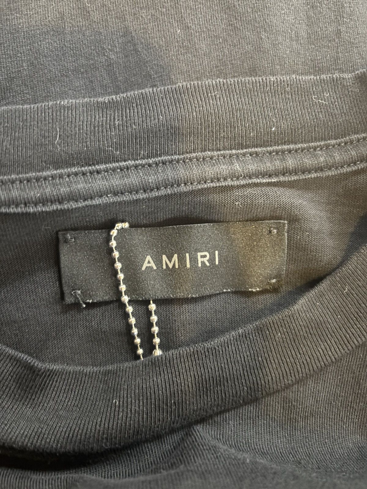 Amiri Amiri AM Watercolor Bar Tee ‘Black’ Size US M / EU 48-50 / 2 - 3 Thumbnail