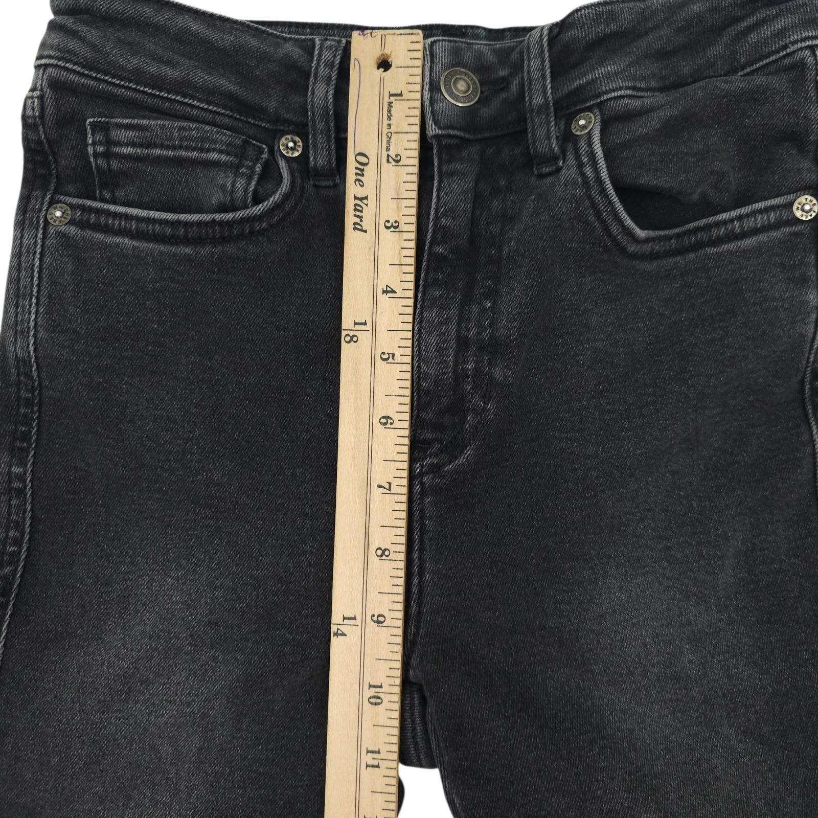 Free People We The Free People Jeans 26 High Rise Skinny Raw Hem Washed Size 24" / US 00 / IT 34 - 4 Thumbnail