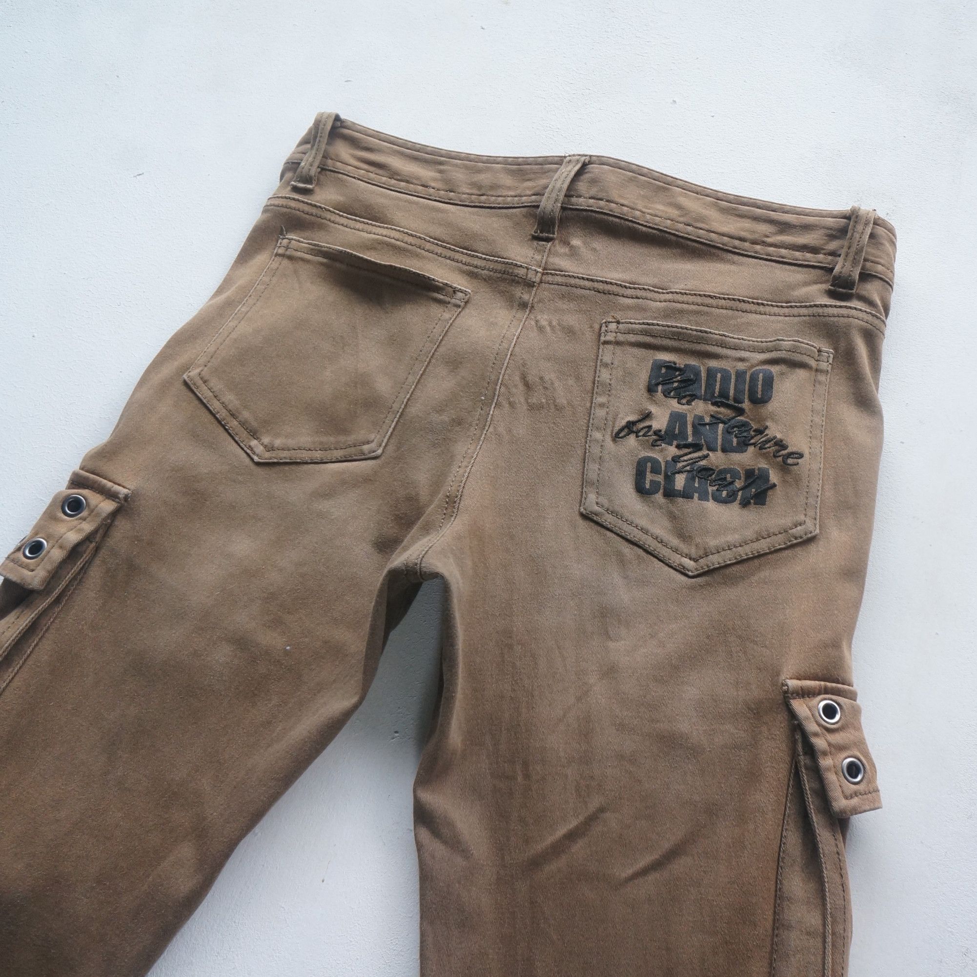 Japanese Brand Bad News by Glad News Slim Stretchable Cargo Pants Size 28" / US 6 / IT 42 - 6 Thumbnail