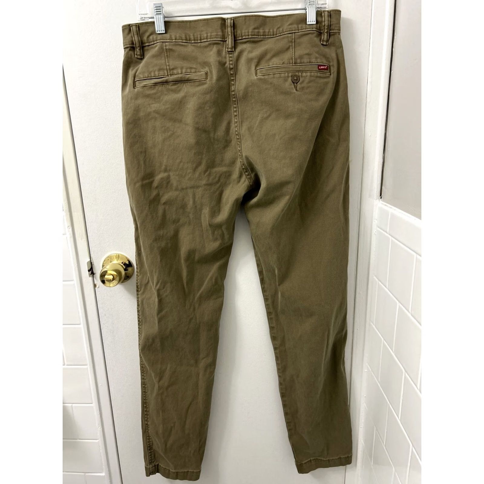 Vintage VINTAGE Levis XX Chino Standard Taper Pants Mens 32x34 Brown Tan Pockets Khaki Size US 32 / EU 48 - 5 Thumbnail