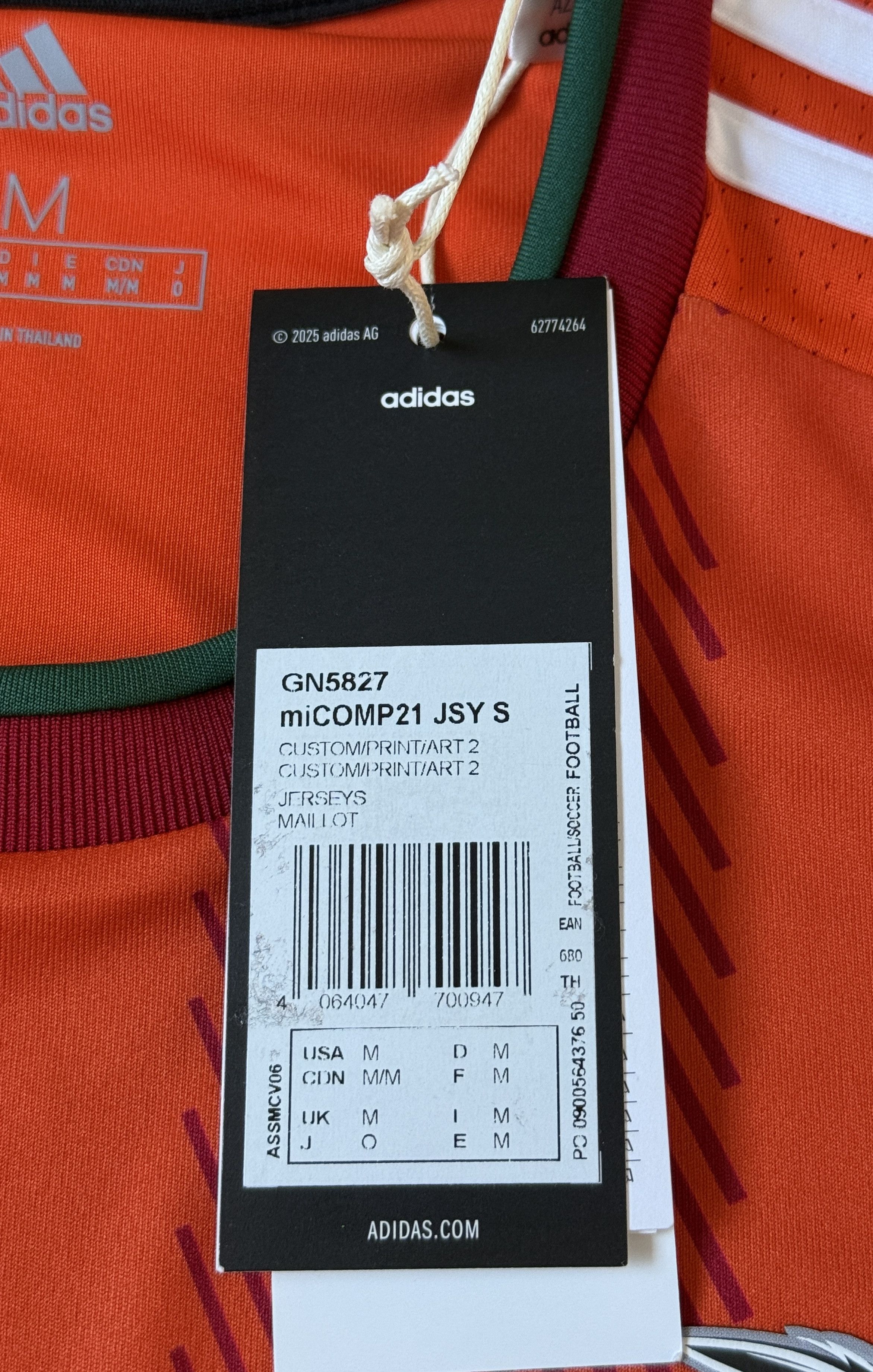 Adidas Karasu FC 2025 Football Soccer shirt Jersey Adidas M GN5827 Size US M / EU 48-50 / 2 - 4 Thumbnail