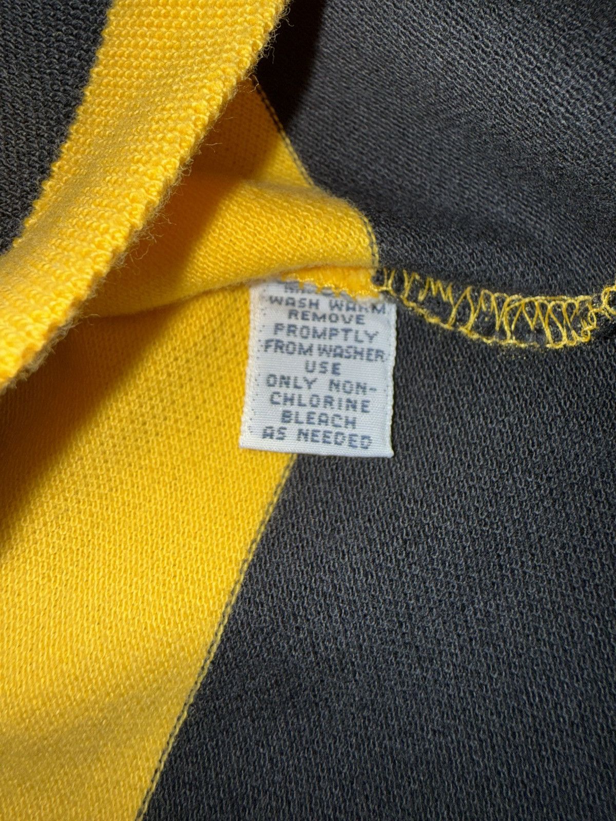 Polo Ralph Lauren Vintage Polo Sport Collarless Rugby Yellow & Black Striped Size US L / EU 52-54 / 3 - 6 Thumbnail