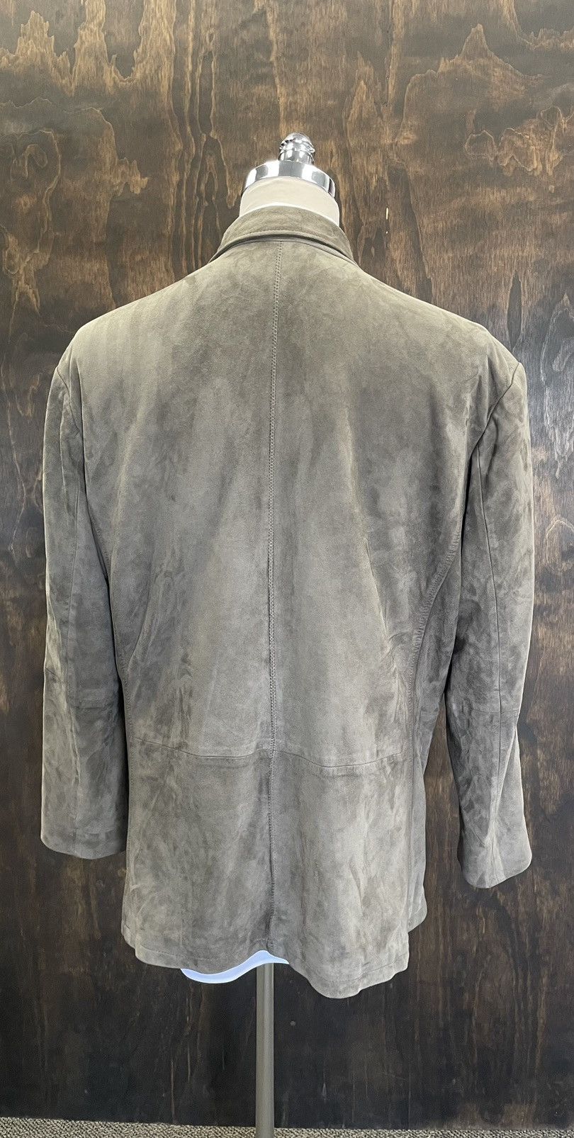 John Varvatos Butter Soft Goat Suede Jacket Size 46R - 6 Thumbnail