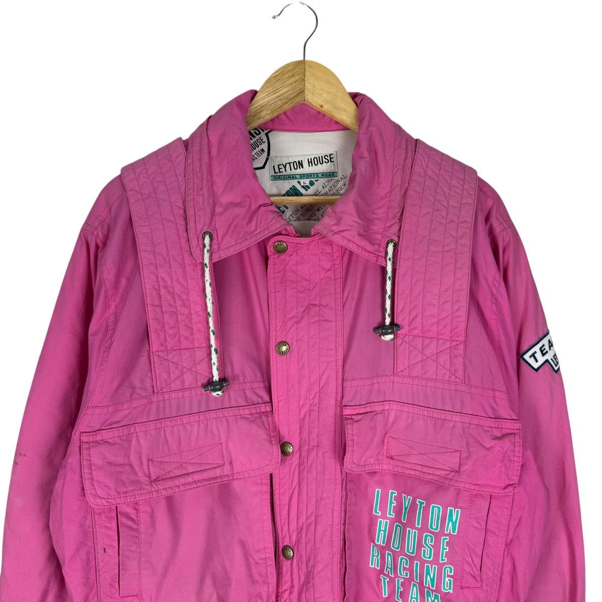 Sports Specialties ☀️LEYTON HOUSE TEAM CREW RACING BOMBER JACKET Size L / US 10 / IT 46 - 3 Thumbnail