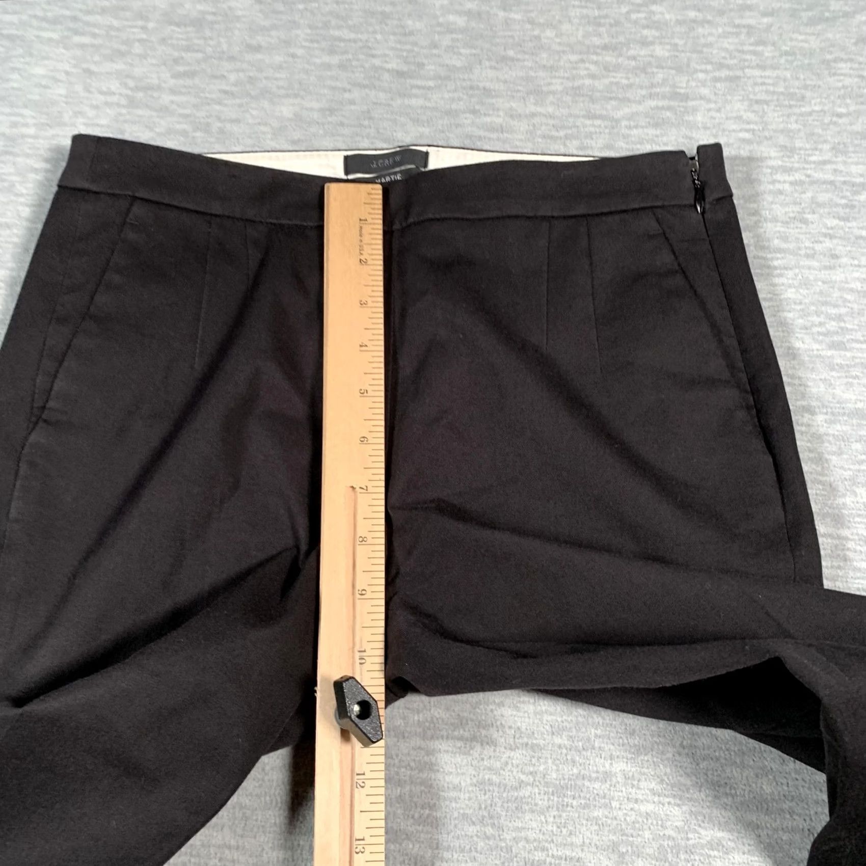 J.Crew J.Crew Pants Womens 2 Black Martie Bi-Stretch Slim Ankle Side Zip Work Dressy Size 26" / US 2 / IT 38 - 7 Thumbnail