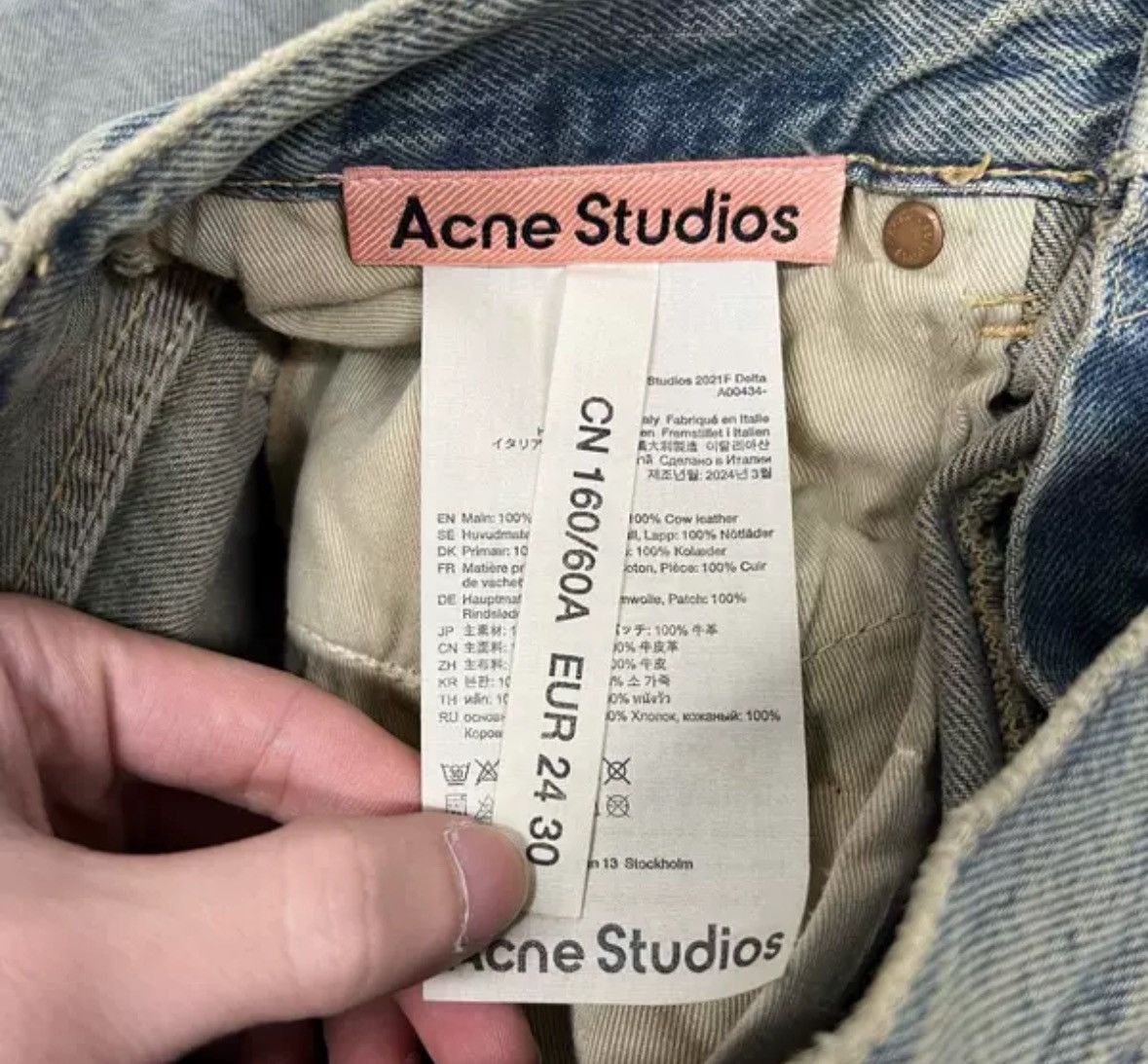 Acne Studios Acne studios Vintage wash to cropped jeans 2412-Nextarrow Size US 30 / EU 46 - 6 Thumbnail