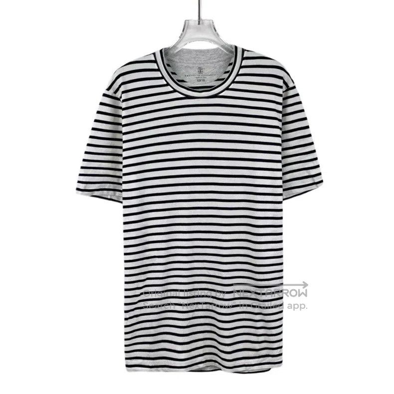 Brunello Cucinelli Brunello Cucinelli Cotton crewneck short sleeve T-shirt, g Size M / US 6-8 / IT 42-44 - 1 Thumbnail