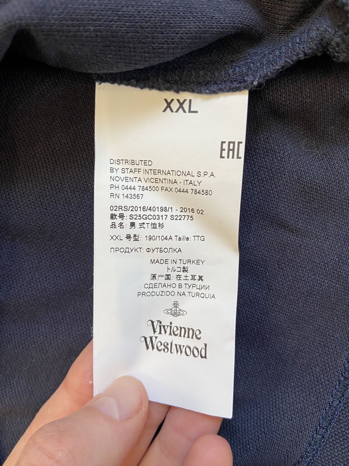 Vivienne Westwood Vintage Vivienne Westwood Polo T-Shirt Embroidered Orb Logo Size US XXL / EU 58 / 5 - 5 Thumbnail
