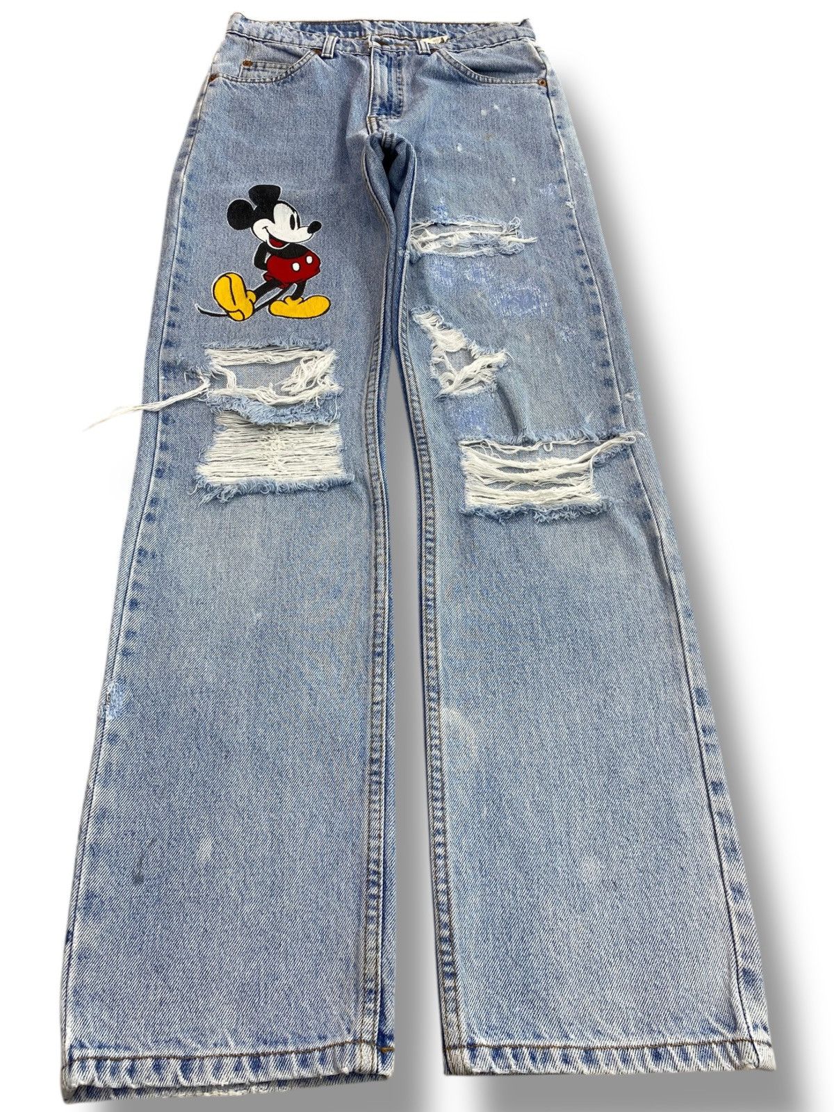 Levi's Levi’s Distressed Straight Leg Style Jeans Size US 28 / EU 44 - 1 Thumbnail