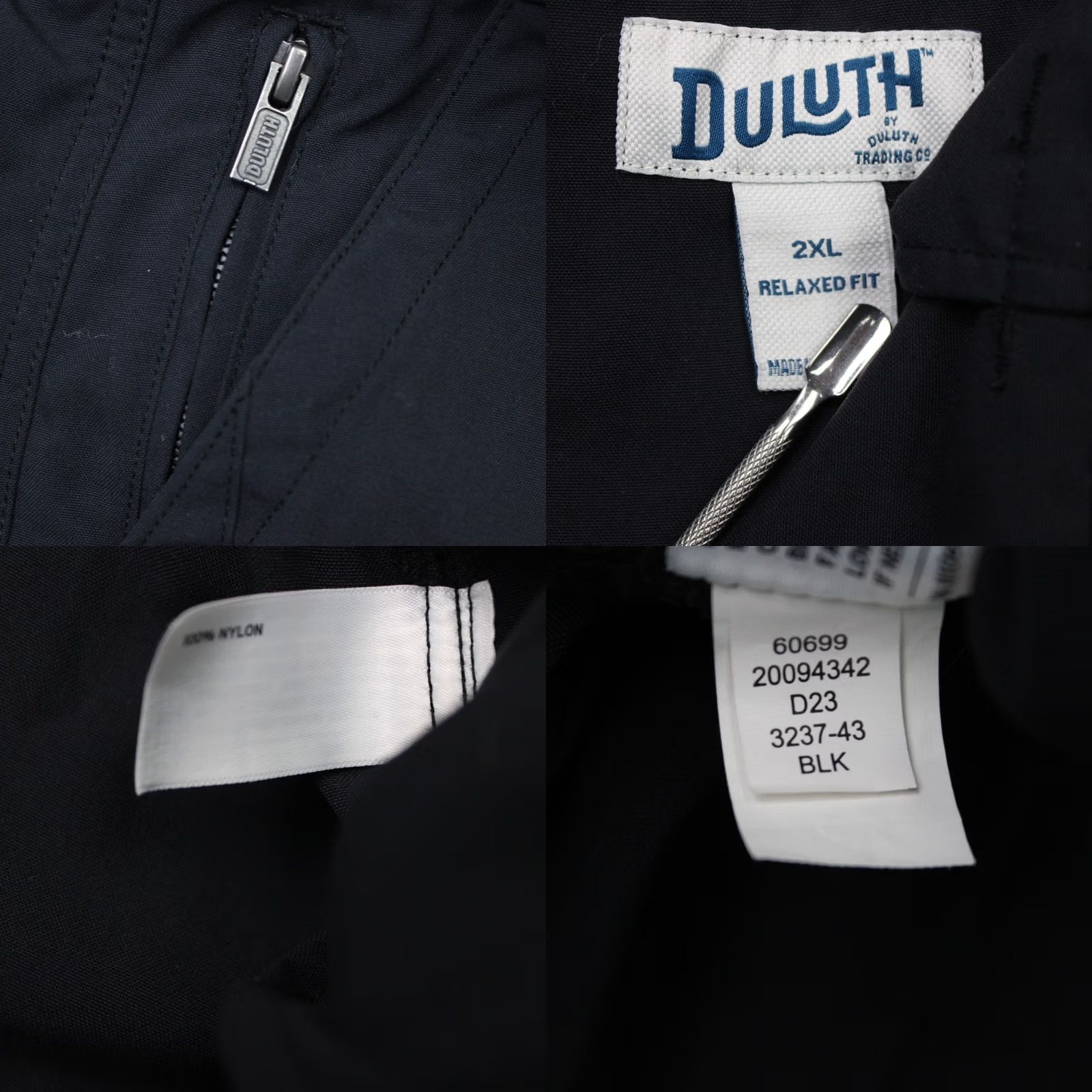 Vintage Duluth Mens 2XL XXL Black On the Fly Relaxed Cargo Nylon Shorts 11" Inseam Pockets Utility Bag Short Pants Regular Rise 46 Waist Size US 39 - 8 Thumbnail