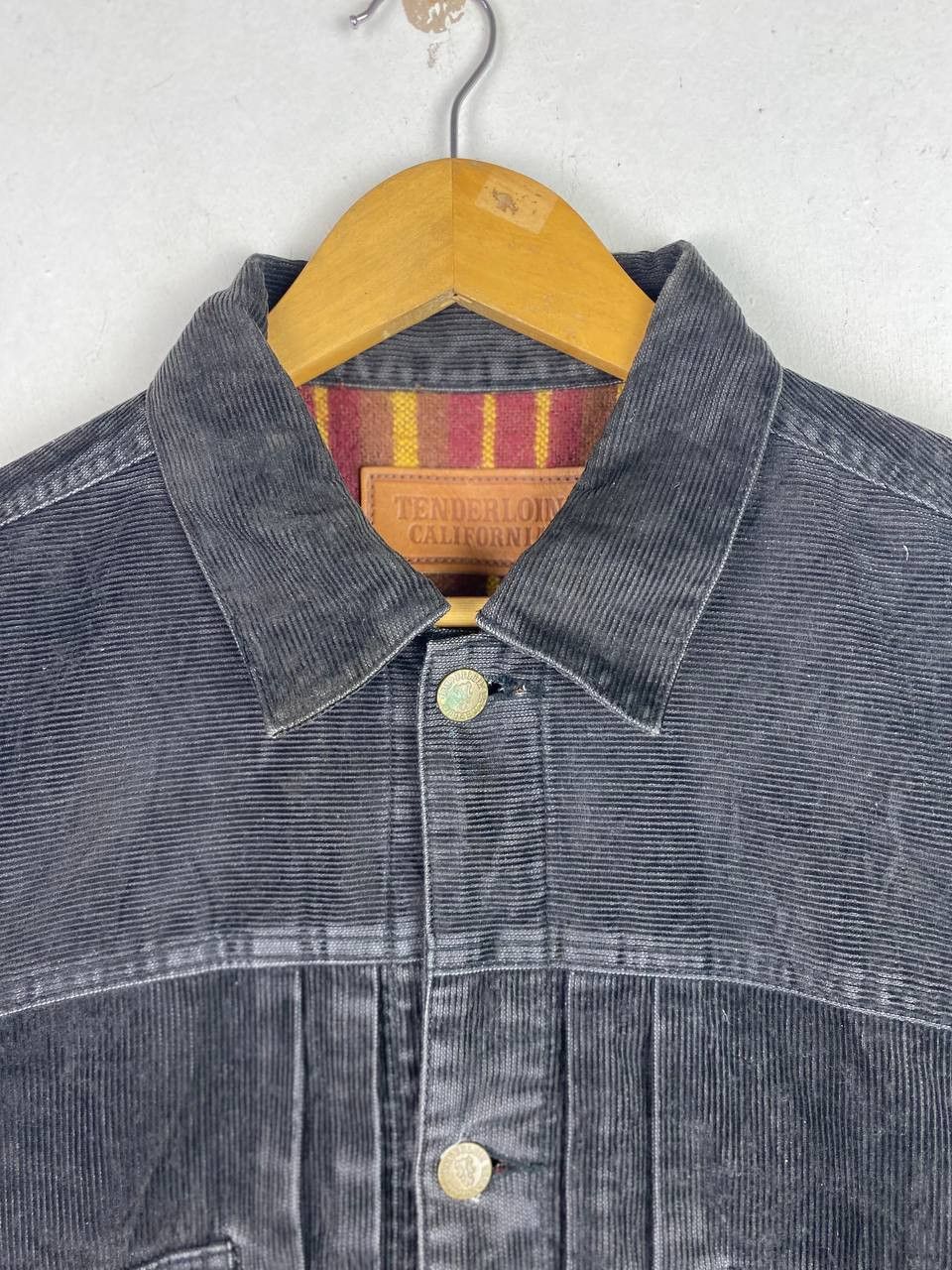 Japanese Brand tenderloin japanese brands corduroy denim jacket distressed Size US L / EU 52-54 / 3 - 2 Thumbnail