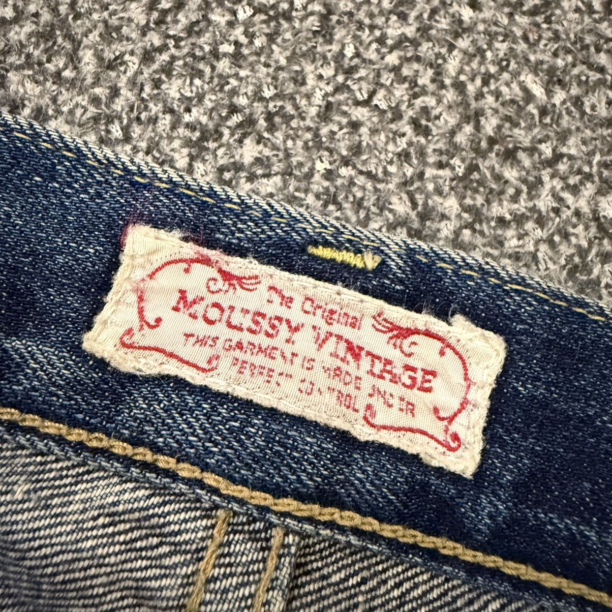Beauty Beast 🔥🇯🇵 Vintage Japanese Selvedge Moussy Distressed Flared Denim Size 30" / US 8 / IT 44 - 12 Thumbnail