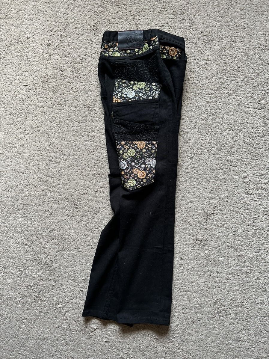Karakuri Tamashii Japanese Motif Embroidered Dragon Multi-Pocket jeans Size US 29 - 15 Thumbnail