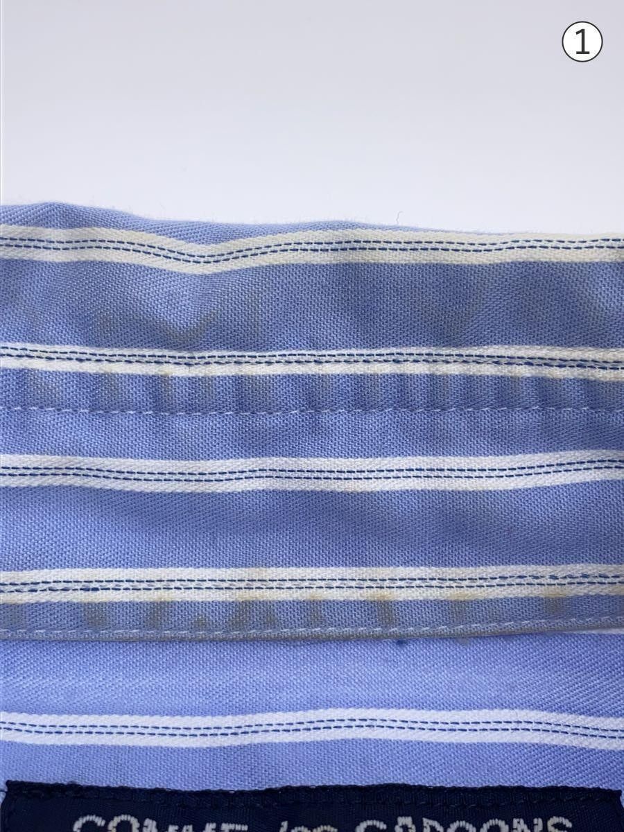Comme des Garcons × Comme des Garcons Homme Reconstructed Striped Short Sleeve Button Shirt Size US S / EU 44-46 / 1 - 4 Thumbnail