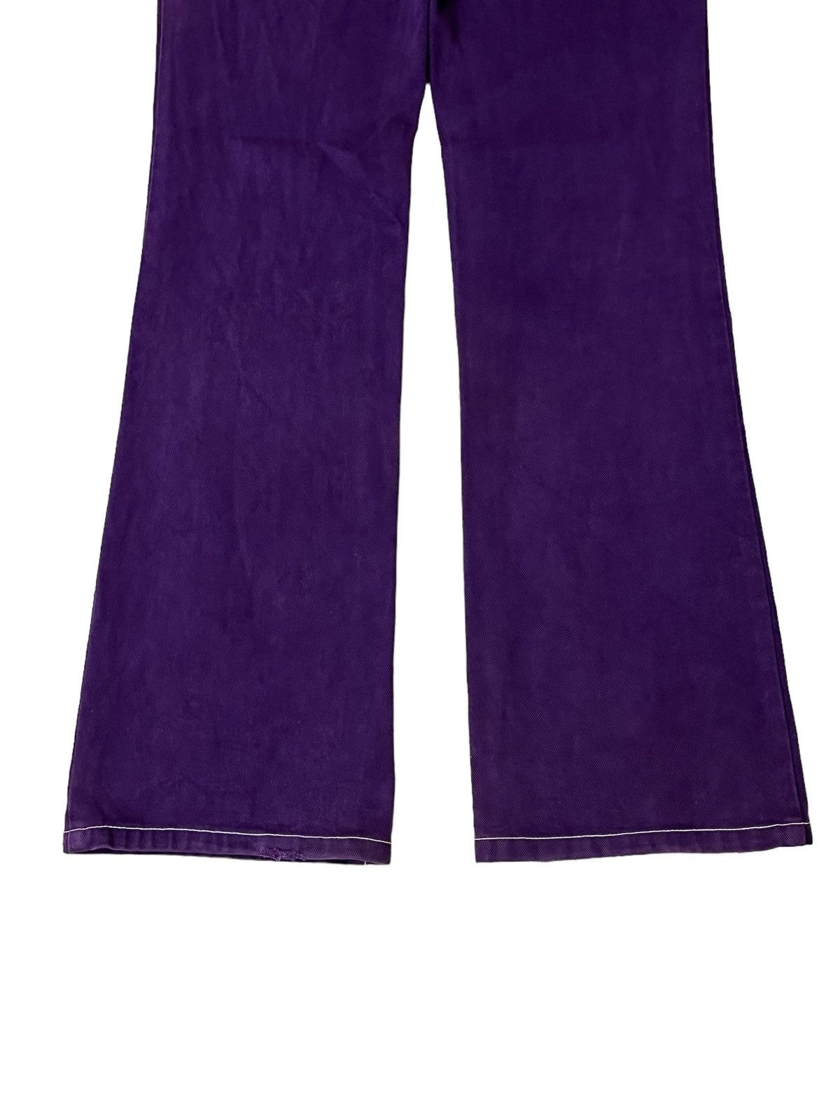 Japanese Brand VINTAGE JAPANESE NUVE PURPLE BUSHPANT FLARE DENIM Size US 29 - 7 Thumbnail