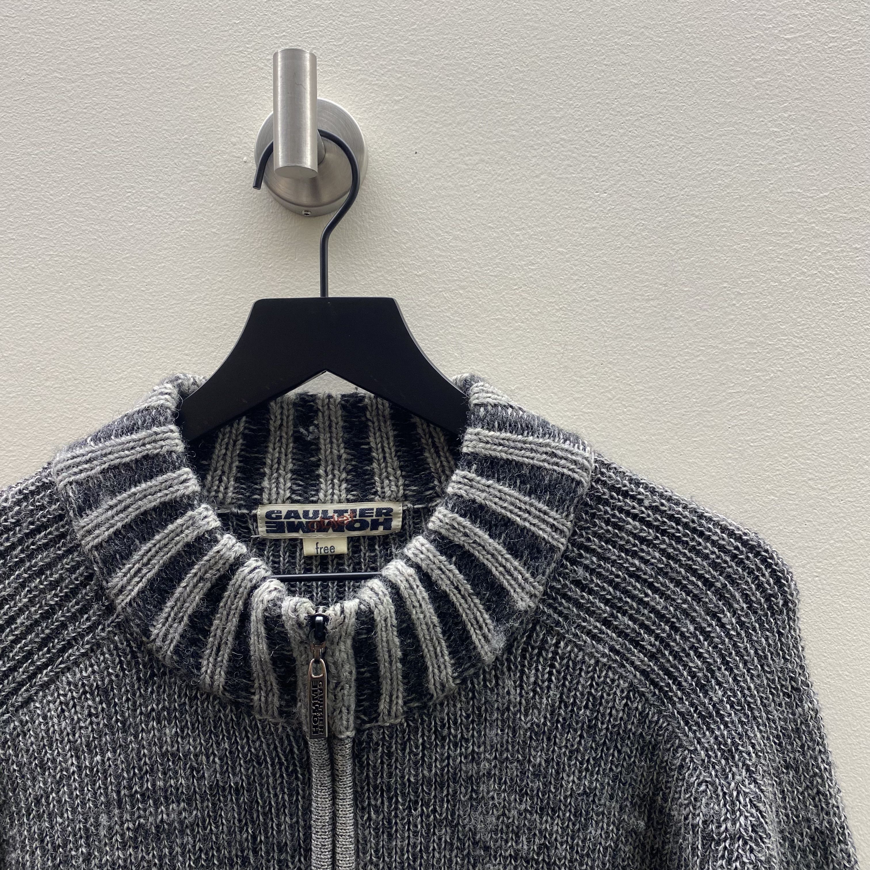 Jean Paul Gaultier Jean Paul Gaultier Homme Object Zip-Up Knit Jacket Size US L / EU 52-54 / 3 - 2 Thumbnail