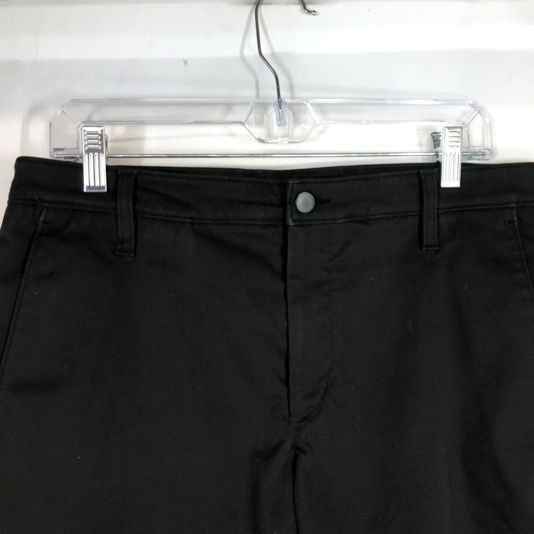 Vintage PROOF BLACK CASUAL SHORTS Mens 33 Polyester Size US 33 - 2 Thumbnail