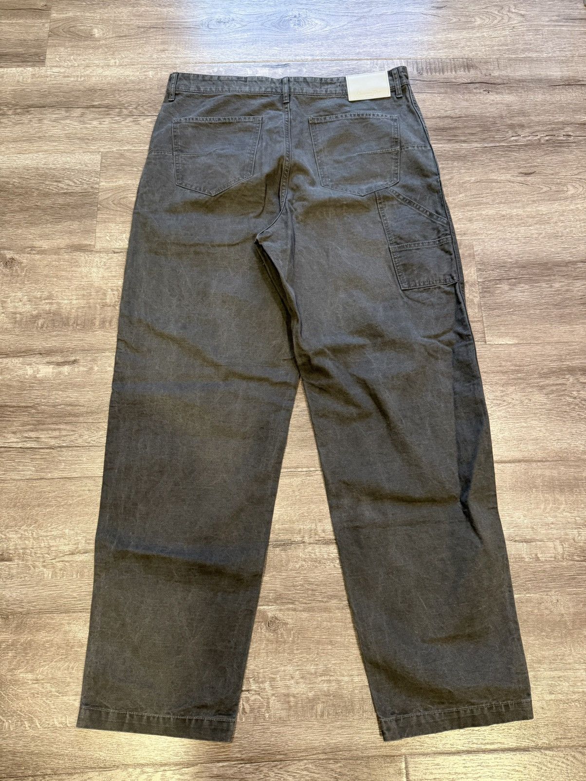 Dior Dior Black Grey Couture Carpenter Pants Size US 33 - 2 Thumbnail