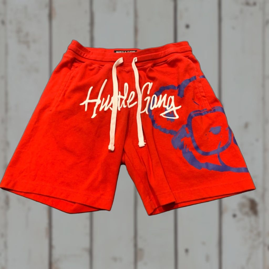 NANGA Hustle Gang Fleece Shorts Mens Large Red Sweat Size US 33 - 1 Thumbnail