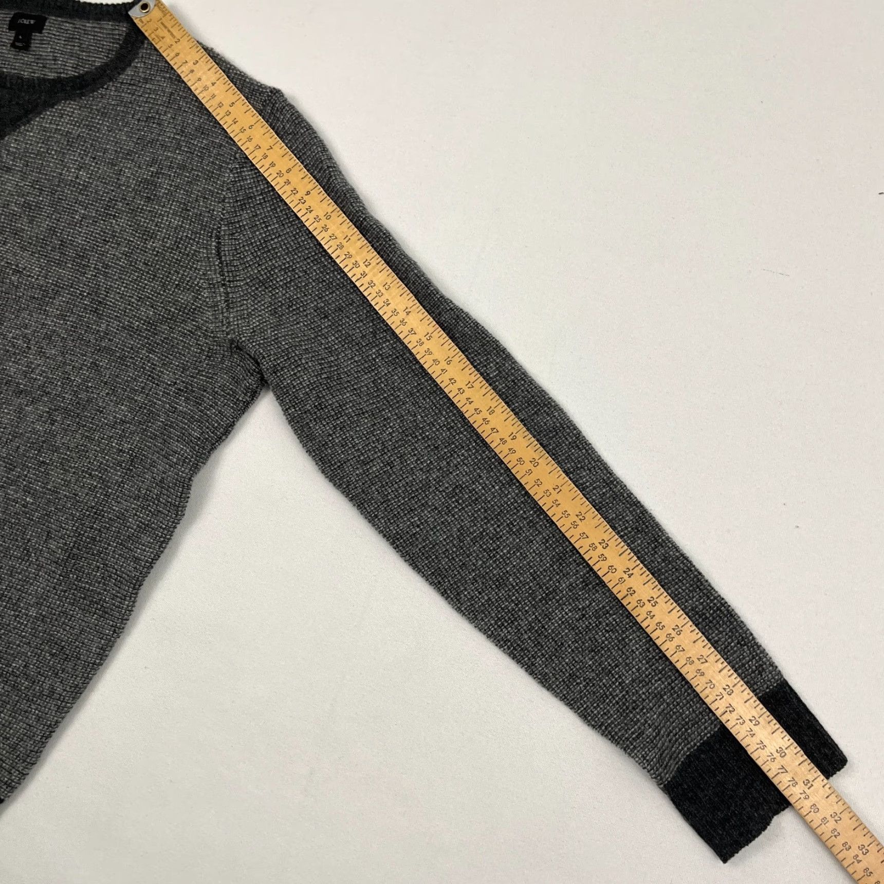 J.Crew VINTAGE J Crew Lambs Wool Sweater Mens L Gray Crewneck Pullover Jumper Academia Preppy Size US L / EU 52-54 / 3 - 6 Thumbnail