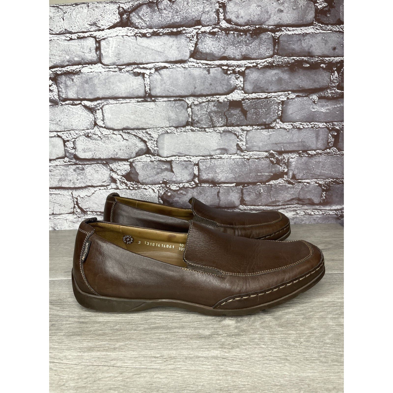 Mephisto Mephisto Loafers Men Sz 10.5 Brown Leather Slip On Moc Cool Size US 10.5 / EU 43-44 - 12 Thumbnail