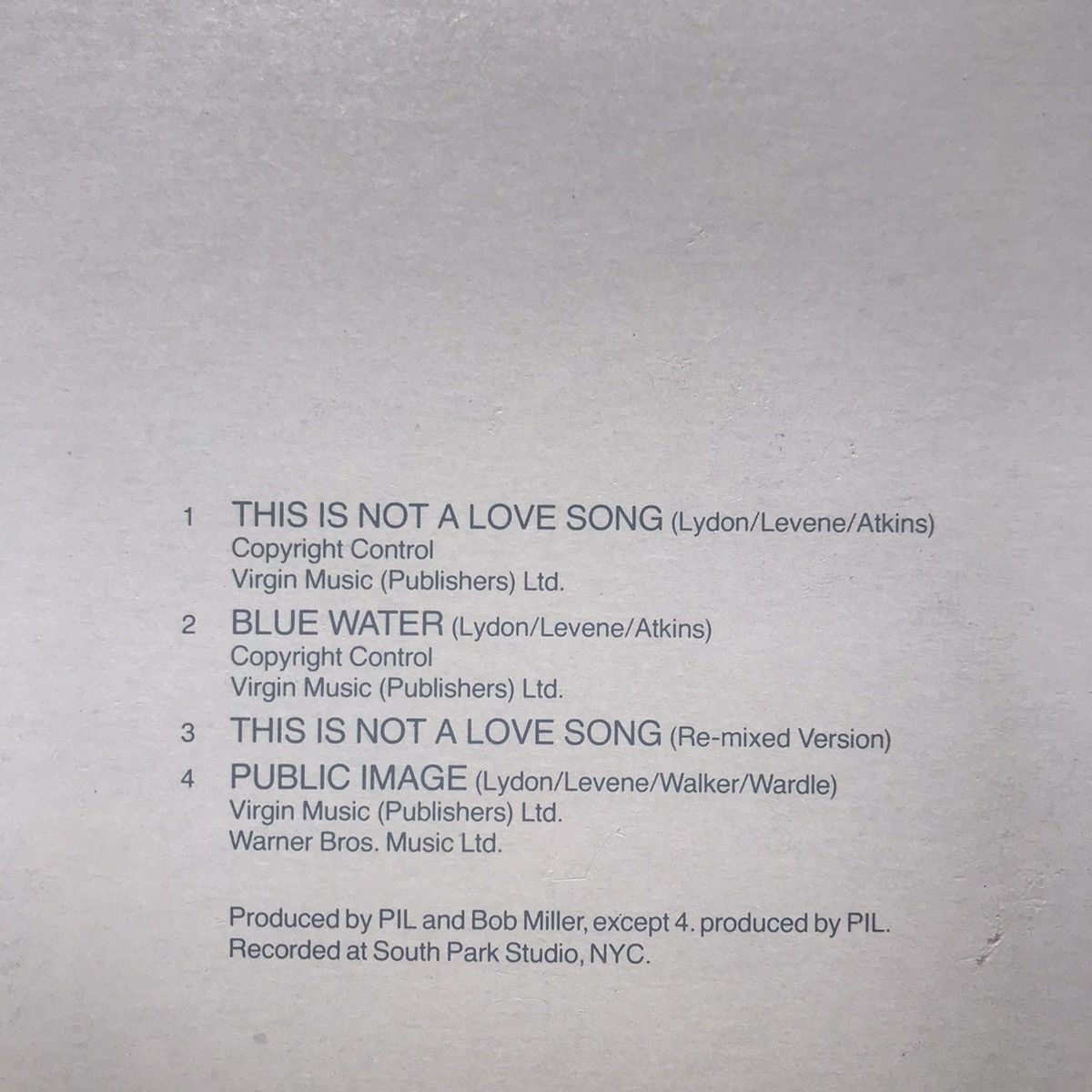 Hysteric Glamour × Vintage PIL Public Image Limited 1983 PiL ‘This Is Not A Love Song Size ONE SIZE - 14 Thumbnail