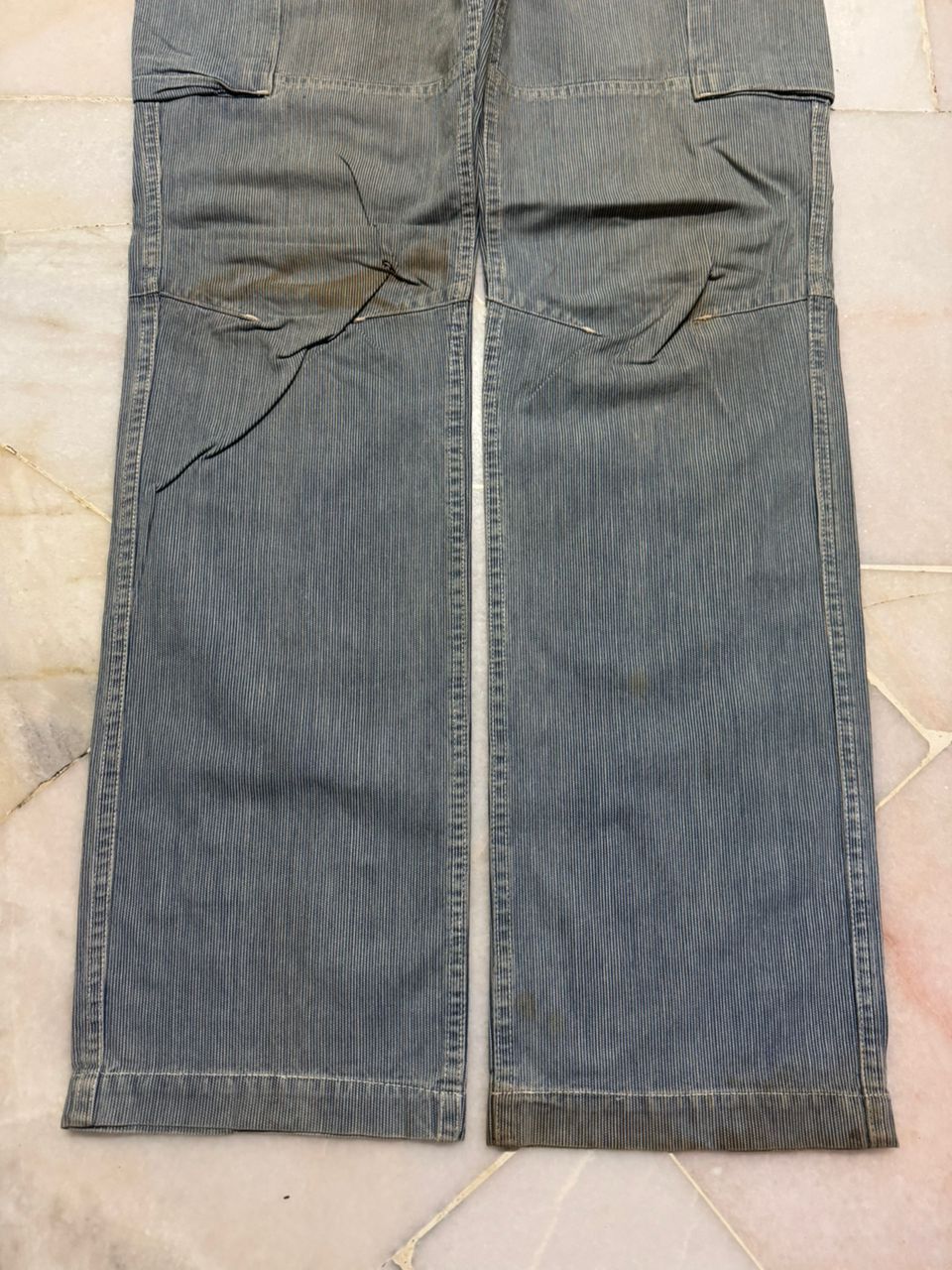 Japanese Brand 💥Insane💥90s Thrashed General Supply Hickory Tactical Cargo Size US 33 - 9 Thumbnail