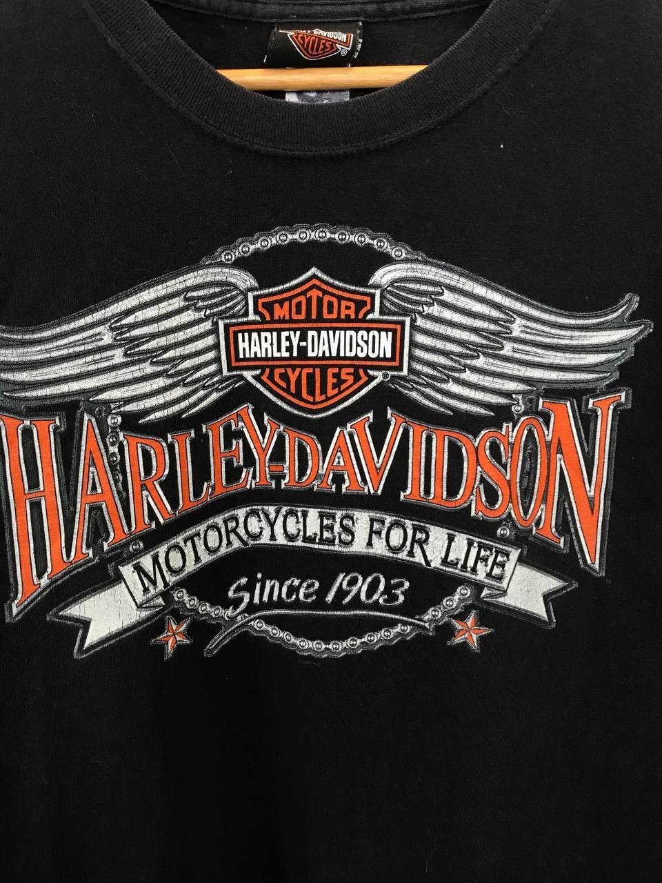 Harley Davidson Harley Davidson 2002 vintage biker rock overprinted tee Size US XL / EU 56 / 4 - 4 Thumbnail