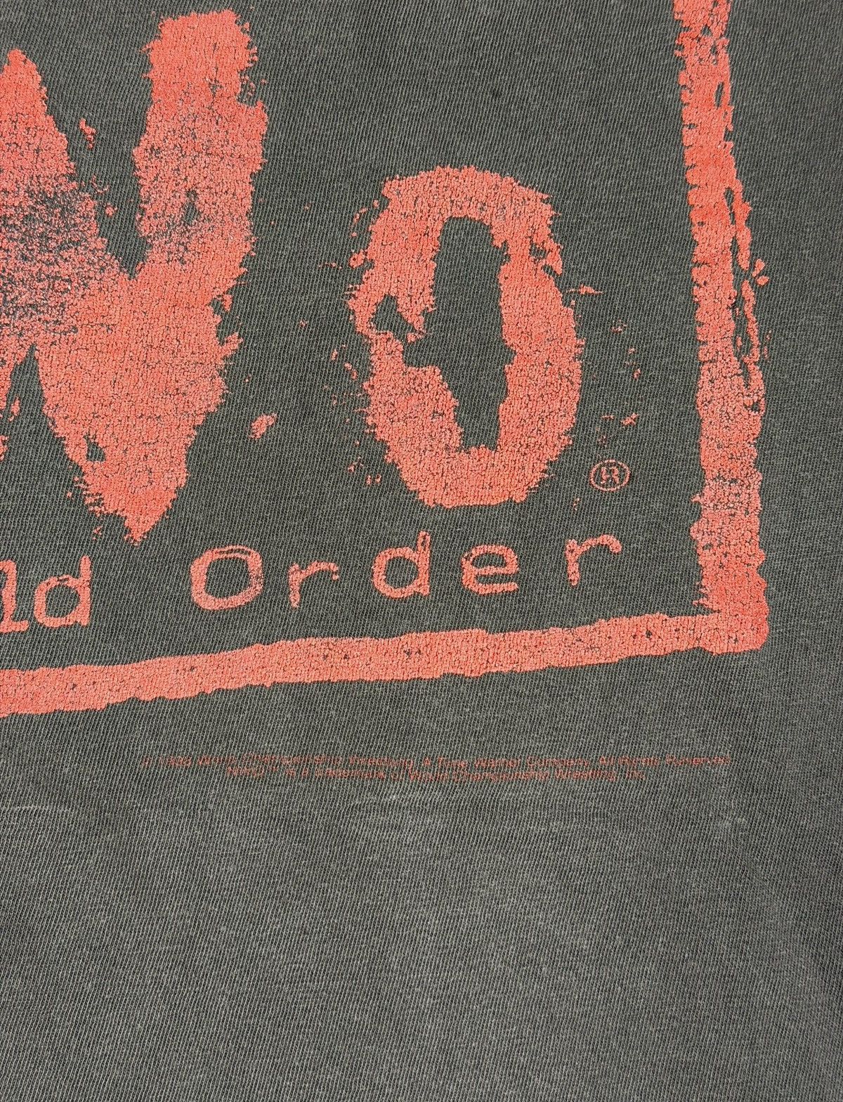 WCW/nWo *RARE* 1990s 90s NWO NEW WORLD ORDER BOXY DISTRESSED FADED Size US L / EU 52-54 / 3 - 3 Thumbnail
