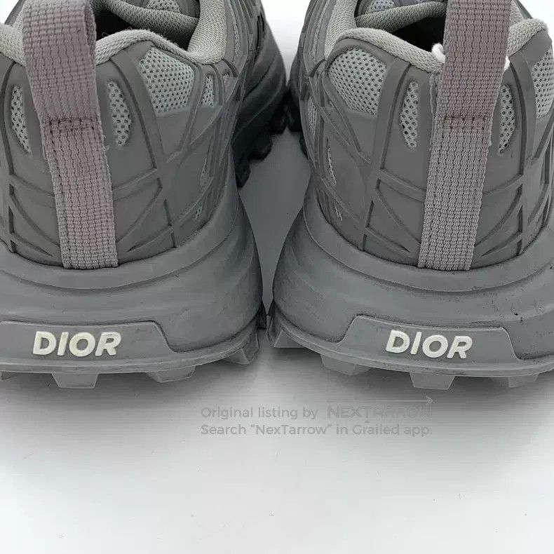 Dior Dior Gray round toe lase casual flat sneakers Size US 8.5 / IT 38.5 - 9 Thumbnail