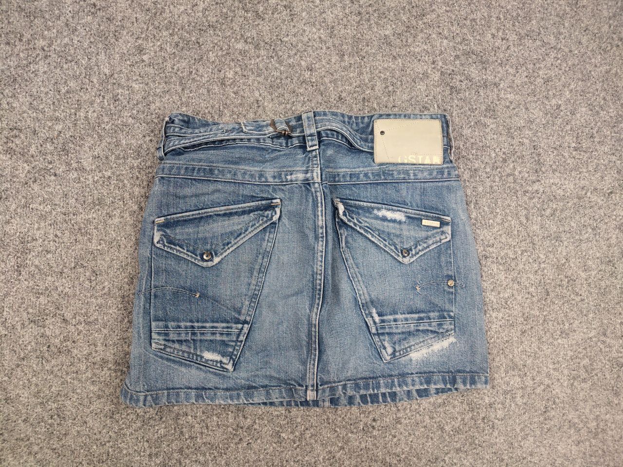G-Star G-Star Raw Vintage Y2K Style Distressed Exper Mini Skirt Size 29" - 7 Thumbnail