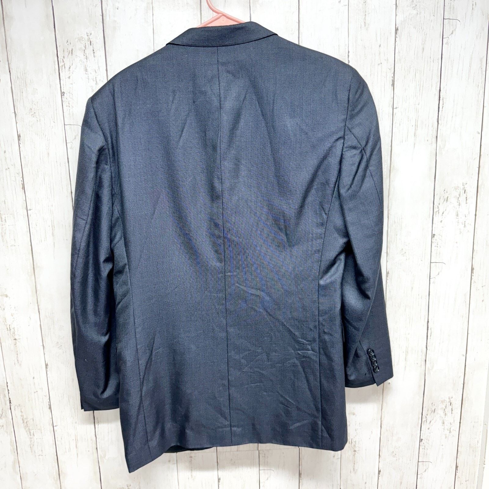 Jones New York Jones New York Blazer 40R Navy Blue Triple Button Wool Silk Size 40R - 9 Thumbnail