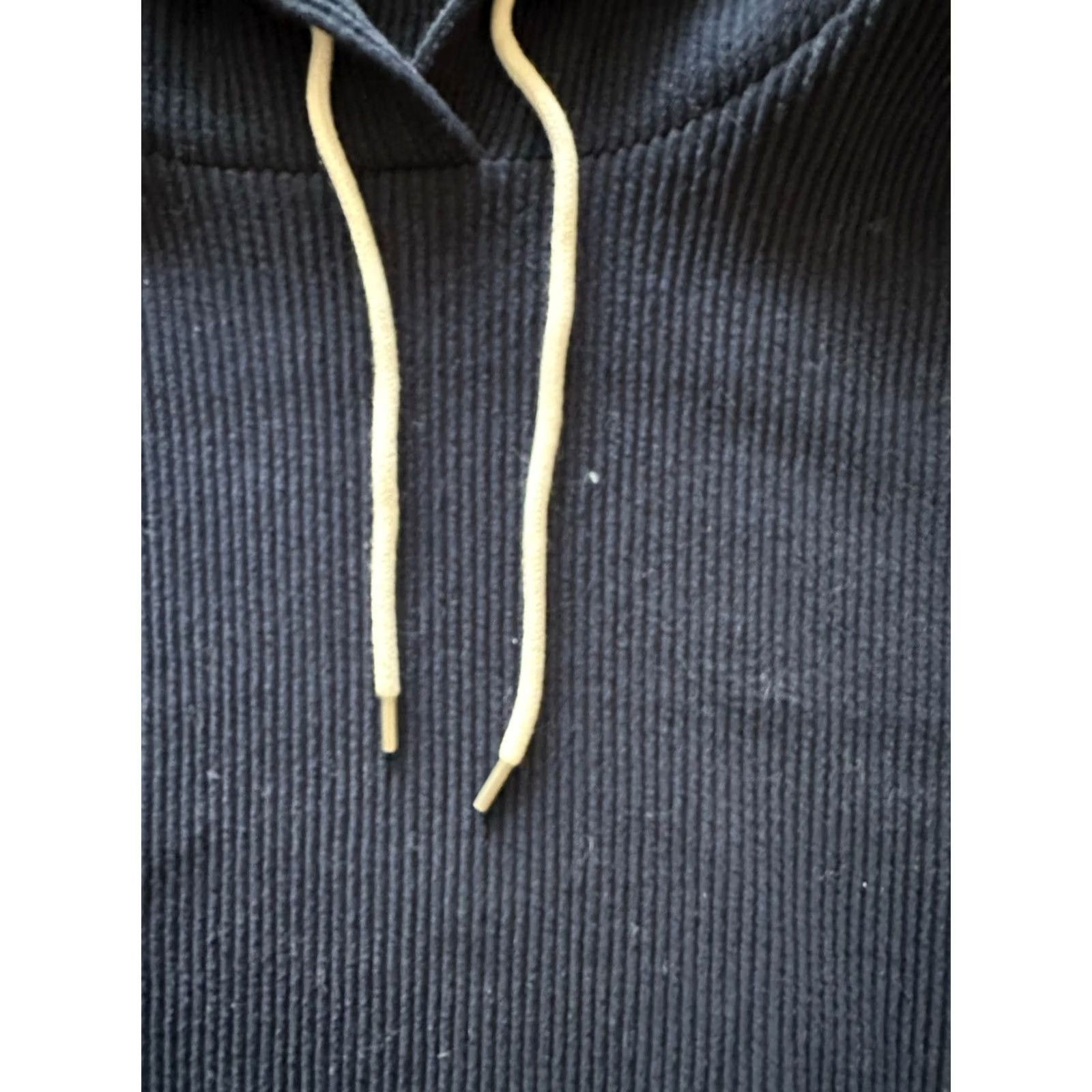 John Elliott John Elliott Hoodie Pullover Knit Kake Mock Hooded Long Sleeve Size L Blue Navy Ribbed 3 22.5" Chest 25.75" Length Mens Regular USA Designer Worn Size US L / EU 52-54 / 3 - 3 Thumbnail