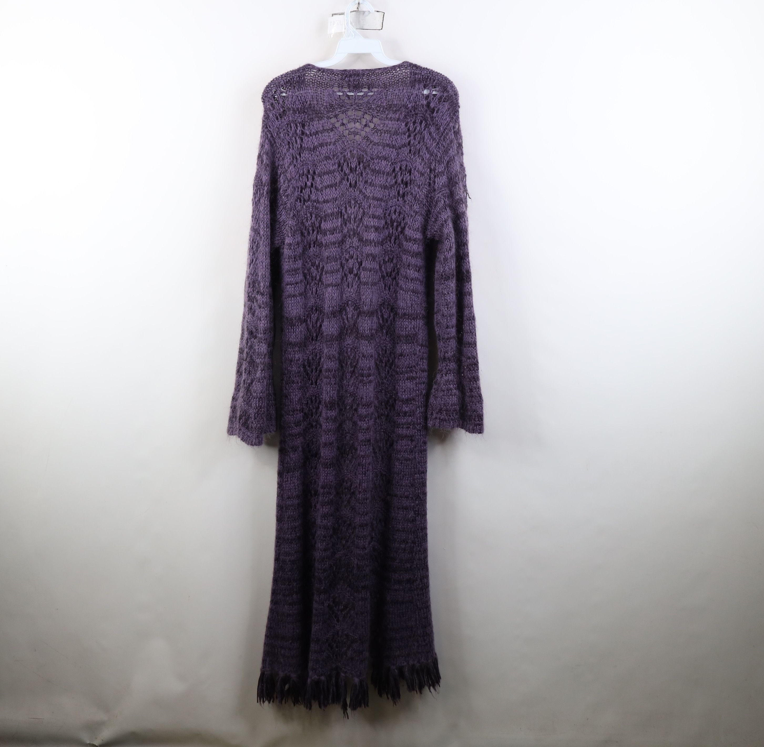 Vintage Vintage 90s Y2K Babydoll Mohair Knit Cardigan Sweater Size L / US 10 / IT 46 - 11 Thumbnail