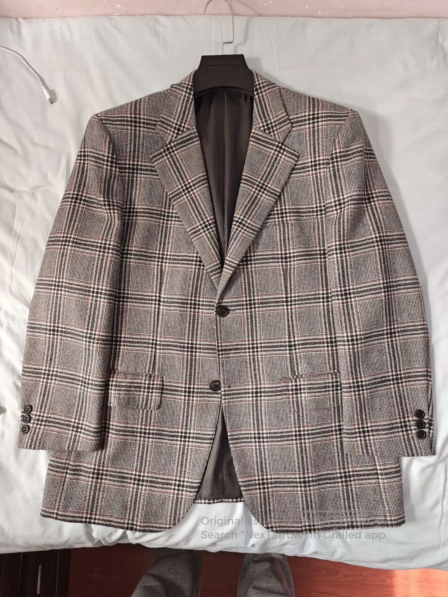SCABAL Custom Gray Wool Flannel Suit. Size US XL / EU 56 / 4 - 5 Thumbnail