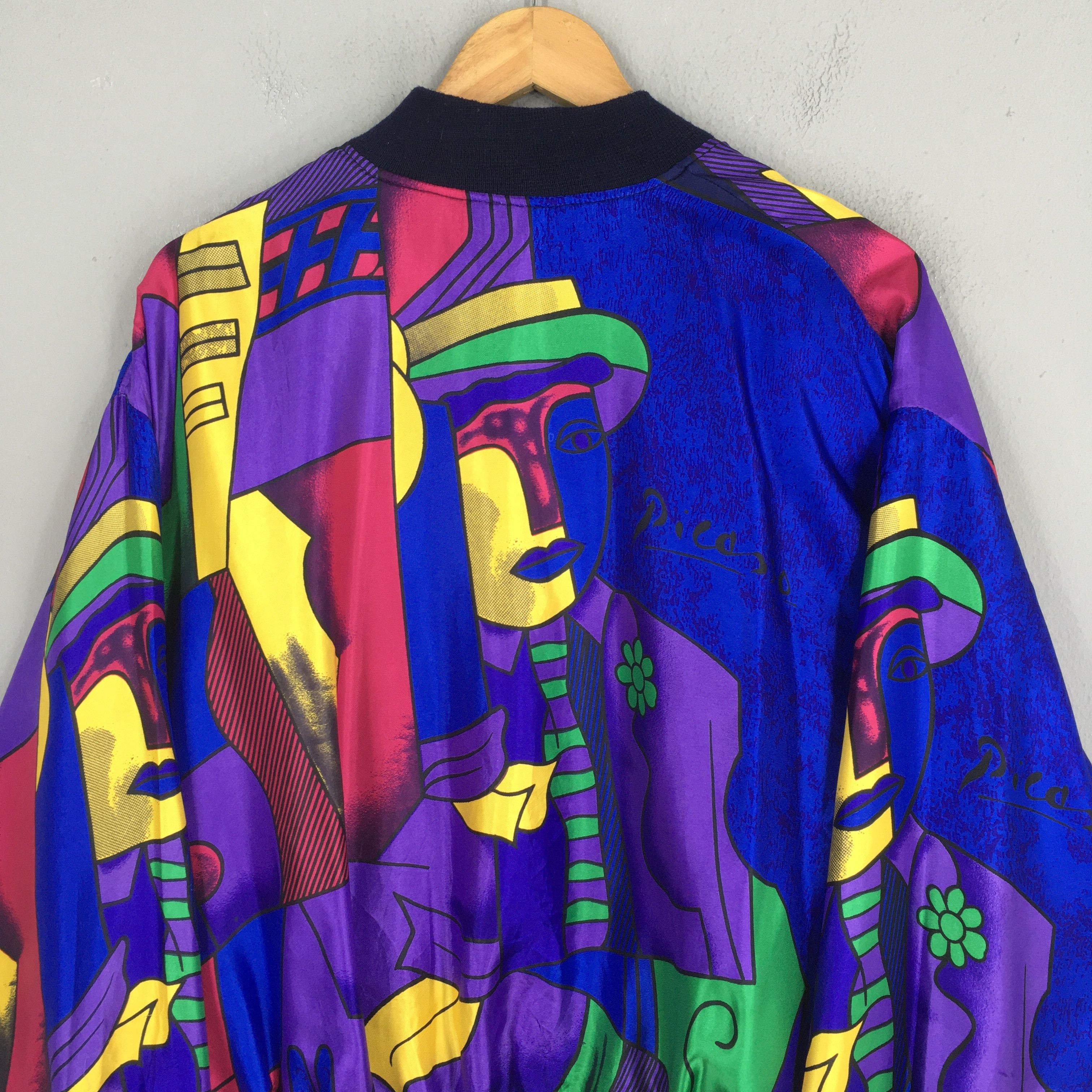 Art Comes First Vintage 1990's Pablo Picasso Pop Art Jacket Zipper XL Size US XL / EU 56 / 4 - 7 Thumbnail