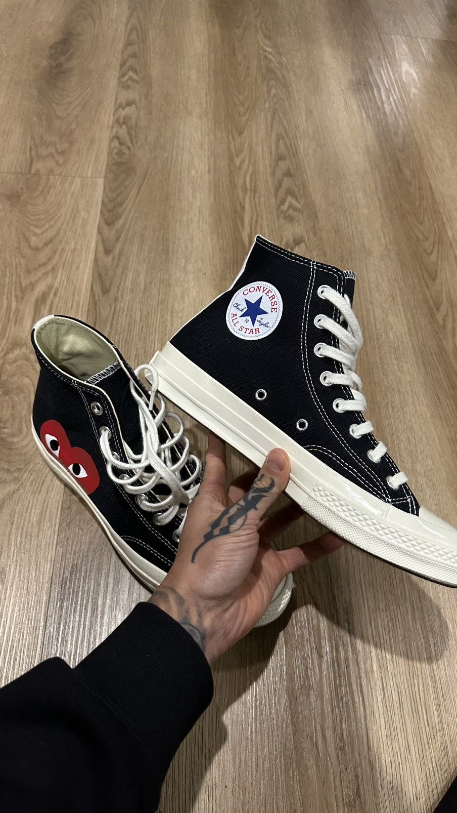 Comme des Garcons Hi Top CDG Chucks Size US 8 / EU 41 - 3 Thumbnail