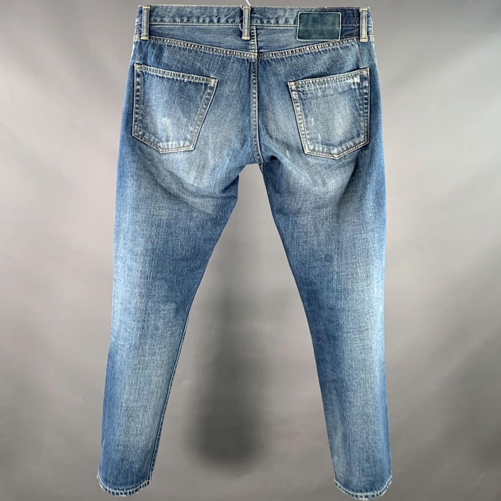 Visvim VISVIM Jeans 34 Blue Distressed Selvedge Button Fly Adult Mens Regular Inseam 29 Japan Size US 34 / EU 50 - 2 Thumbnail