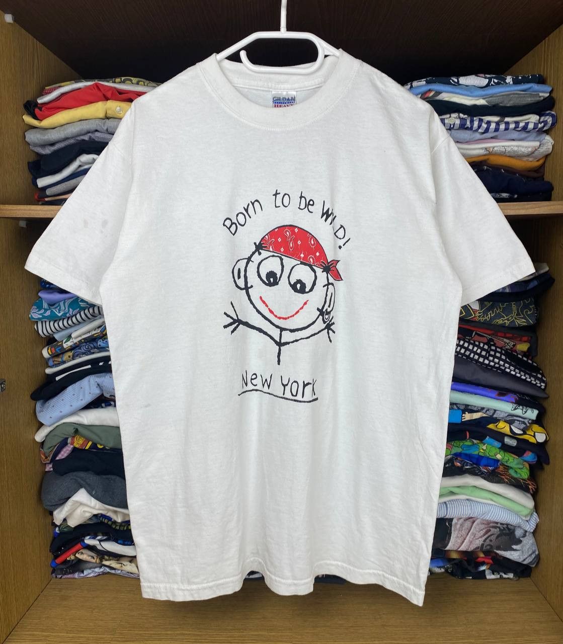 Gildan × Vintage Vintage Born To Be Wild "New York" 00s Graphic Tee Size US M / EU 48-50 / 2 - 1 Thumbnail