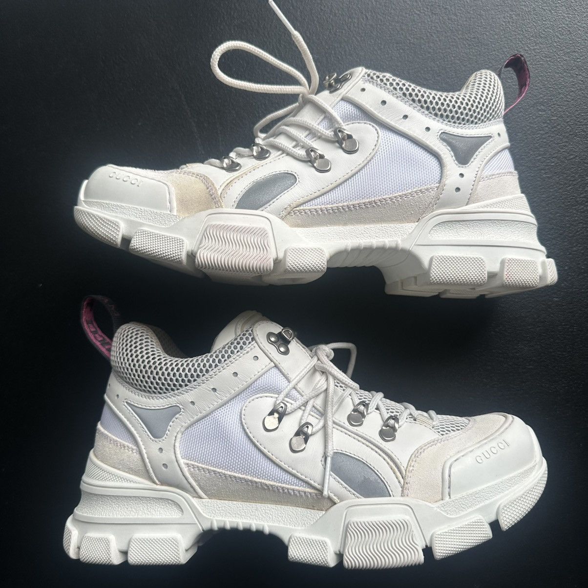 Gucci Men’s Gucci Flashtrek Sneaker Boots White Size US 8 / EU 41 - 1 Thumbnail