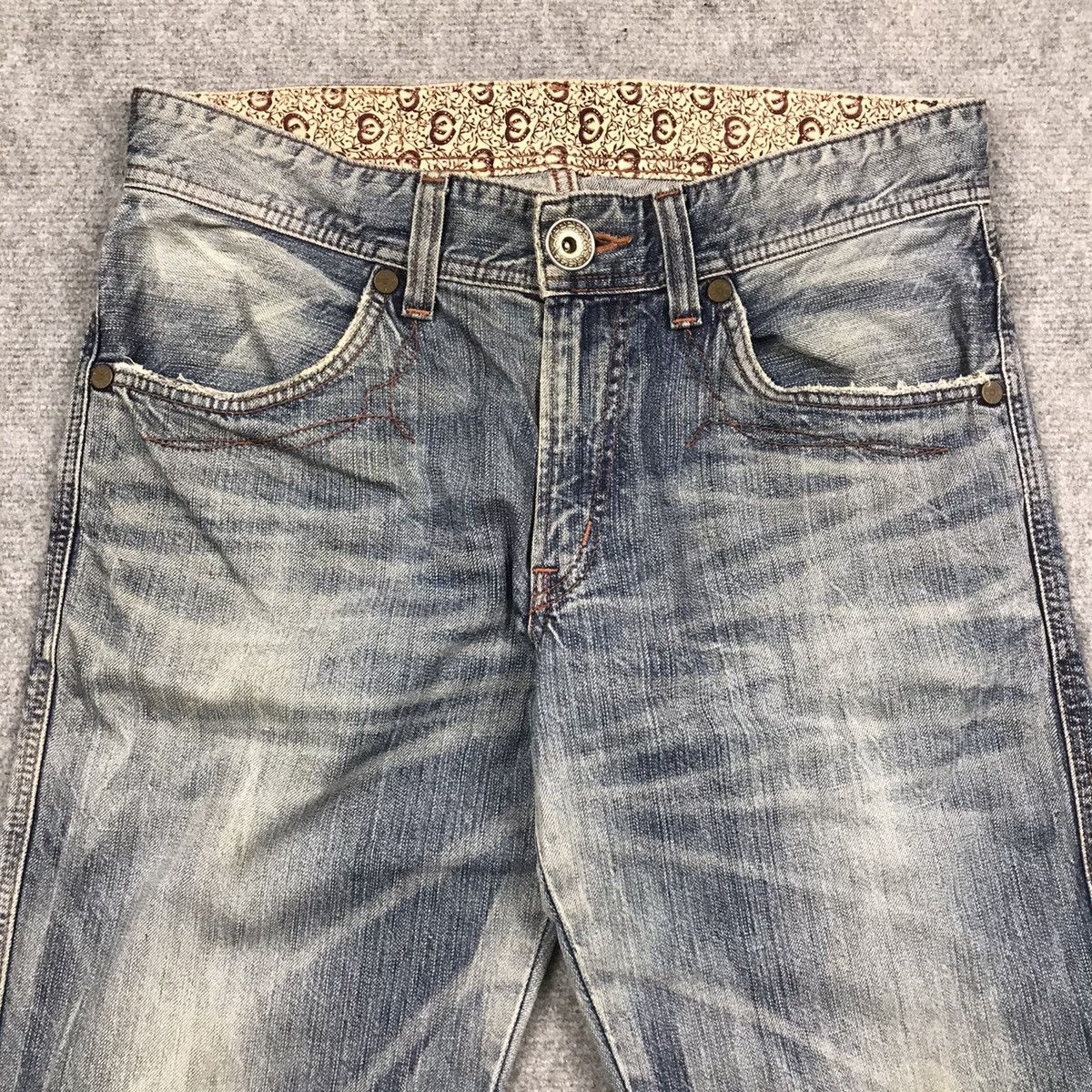Edwin × Japanese Brand EDWIN JAPANESE BAGGY ACID WASH JEANS PANTS Size US 32 / EU 48 - 4 Thumbnail