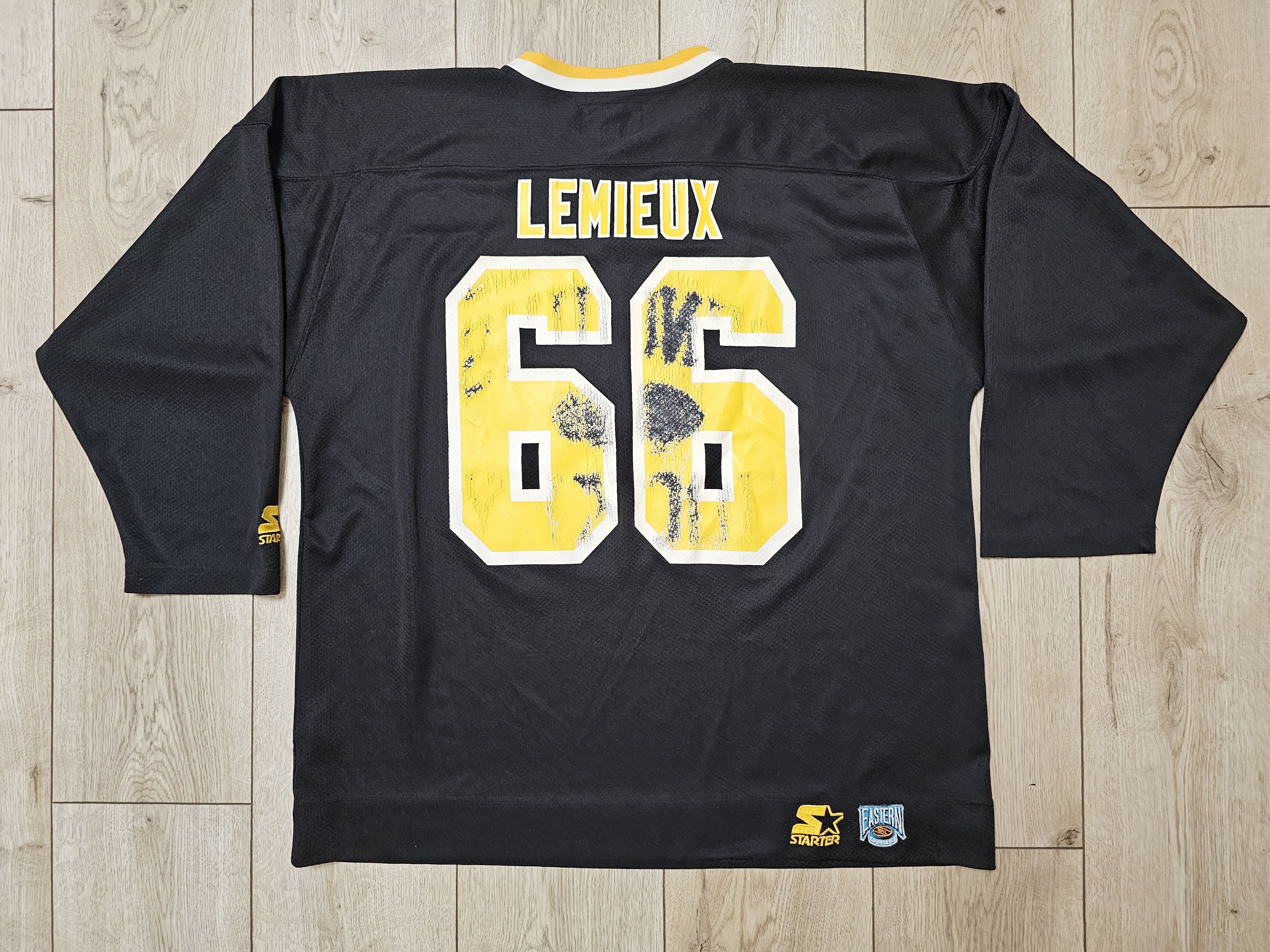 Starter × Vintage PITTSBURGH PENGUINS HOCKEY JERSEY STARTER SHIRT LEMIEUX Size US XL / EU 56 / 4 - 2 Thumbnail