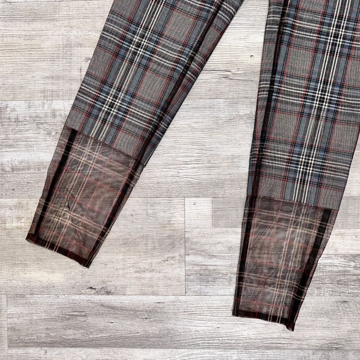Y/Project NWT Y/PROJECT GREY CHECK TULLE OVERLAY PANTS SIZE EU 36 Size 25" / US 0 / IT 36 - 3 Thumbnail