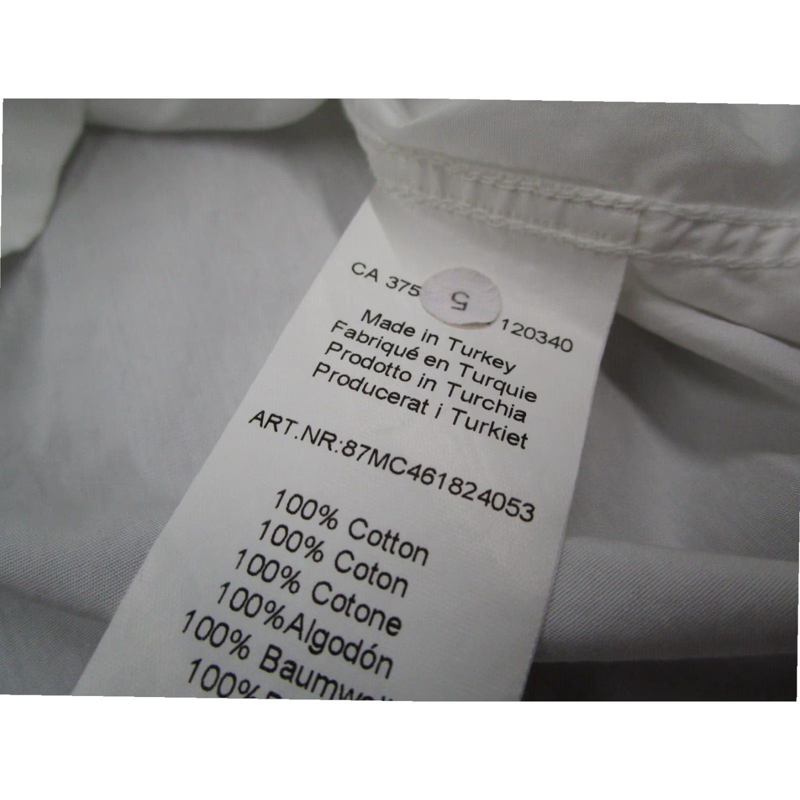 J.Lindeberg J Lindeberg Mens Large White Long Sleeve Button Up Cotton Shirt Size US L / EU 52-54 / 3 - 4 Thumbnail