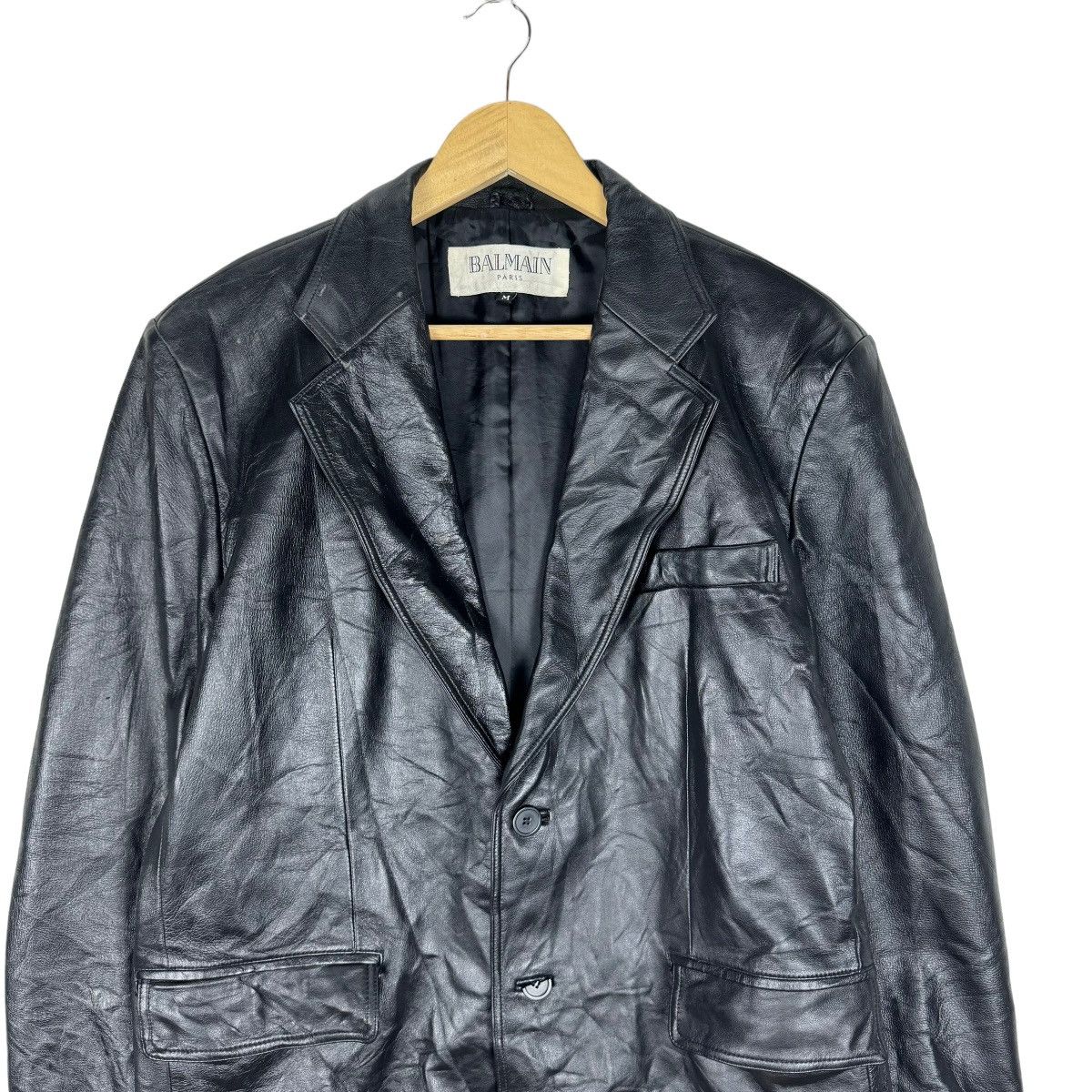 Balmain ⚡️BALMAIN SHEEPSKIN LEATHER COAT JACKET Size US M / EU 48-50 / 2 - 2 Thumbnail